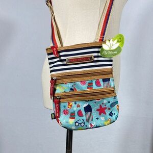 Lilly Bloom See You At The Beach Eva Crossbody Bag multi pouch
